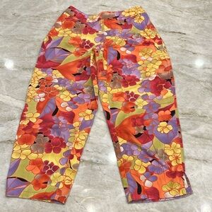 Talbots Tropical Print Culottes |‎ Multicolor | Size 6